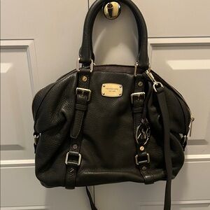 Michael Kors Dark Leather Satchel